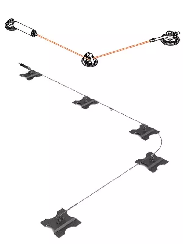 sicurezza 88 protezione individuale linee vita con lamiera grecata